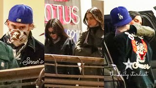 Bad Bunny Kisses Kendall Jenner While On Dinner Date Joined By Kylie Jenner.