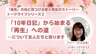 「10年日記」から始まる「再生」への道　について、友人たちと語ります。　　きずなの出版コンテスト・対談ライブ Vol２