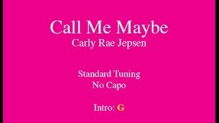 Call Me Maybe - Easy Guitar (Chords and Lyrics)