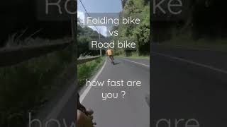 Folding Bike vs Road Bike, How fast are you?