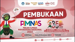 Pembukaan Pekan Ilmiah Mahasiswa Nasional ke-35 Tahun 2022