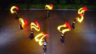 Belly dance LED fans