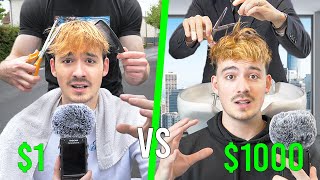 $1 Haircut VS $1000 Haircut [ASMR]