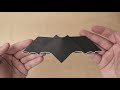 easy origami bat batman symbol how to fold