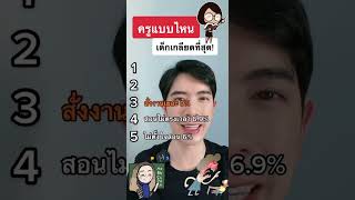 ครูที่เด็กเกลียด #ครูไอซ์ #คนไทยเป็นคนตลก #สาระ