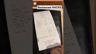 Restaurant Hacks Zomato Bills