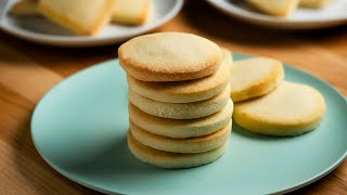 3-Ingredient Shortbread Cookies - Dished #Shorts