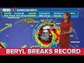 Hurricane Beryl is earliest Category-5 storm in recorded history