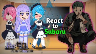 Re Zero React to Subaru // React to Subaru || Part 1