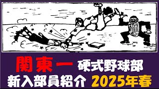 関東一『入部予定者 紹介』2025年春 硬式野球部