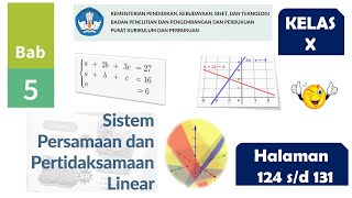 (Part 1) SISTEM PERSAMAAN DAN PERTIDAKSAMAAN LINEAR MATEMATIKA SMA KELAS 10 #kurikulummerdeka