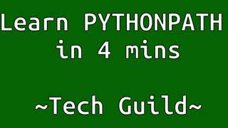 Learn PYTHONPATH in 4 mins