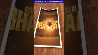 Kisi Ka Bhai Kisi Ki Jaan Announcement Review | #shorts