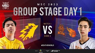 [EN] MSC Group Stage Day 1 | ONIC VS BURN X FLASH | Game 2