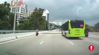 PMD rider cruising at East Coast Park Expressway