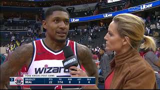 Wizards' Bradley Beal Gives Allonzo Trier His Respect | New York Knicks Postgame