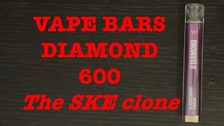 Vape Bars Diamond 600: The SKE clone review \u0026 Teardown!