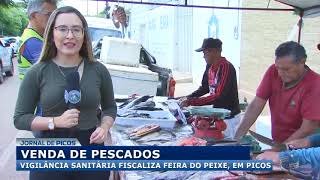 Vigilância sanitária fiscaliza produtos na Feira do Peixe de Picos