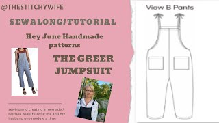 SEW ALONG TUTORIAL GREER JUMPSUIT ROMPER FROM HEY JUNE HANDMADE