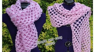 How to crochet a new shawl in 2024 with a delicate and easy stitch