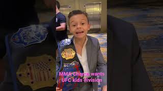 11 year old MMA Champ Wants UFC Kids Division