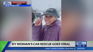 Kentucky woman's winter weather saga goes viral