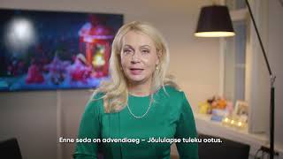 Rahvastikuminister Riina Solmani jõulutervitus (EST)