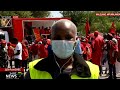 eff picket eff supporters gather ahead of picket at farms owned by johann rupert in mpumalanga