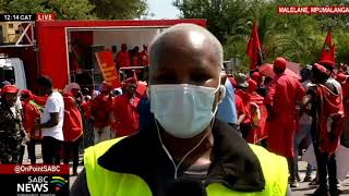 EFF Picket | EFF supporters gather ahead of picket at farms owned by Johann Rupert in Mpumalanga