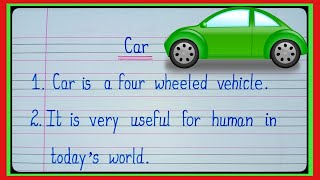 10 lines on car/essay on car/10 lines essay on car in english/essay on car in english/car essay/car