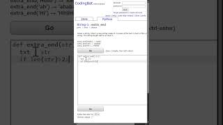 🧮 CodingBat – Python - String 1 - 05 extra_end #codingbat #programminglanguage #python #basics