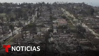 Tormenta pudiera provocar deslaves en las zonas incendiadas de California | Noticias Telemundo