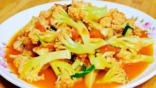 我家超愛的花菜做法，爽口入味不油膩，開胃又下飯，一周做多次 #美食 #做飯 #中餐 #家常菜 #菜譜