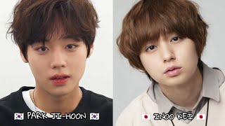 🇰🇷 PARK JI-HOON 🇰🇷 vs 🇯🇵 INOO KEI 🇯🇵 (they look like so much)