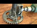 CRAZY!!! This handyman makes cool contraptions from old gear. must try