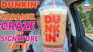 Dunkin'® Caramel Craze Ice Signature Latte Review! 🧊🤪☕ | 3 Years Late | theendorsement