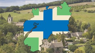 Gloucestershire - Flag Map Speedpaint