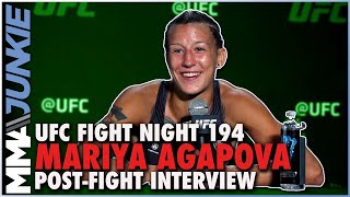 Mariya Agapova unloads on 'b*tch' Maryna Moroz for sabotage | #UFCVegas39 post-fight interview