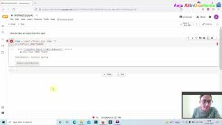 How to get Input from User in Python | Taking input in Python using input() function Google colab