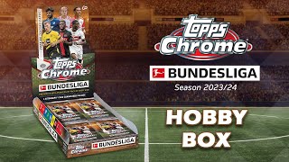 2 Autogramme! 🔥 2023-24 TOPPS Chrome Bundesliga Socccer Cards - HOBBY BOX