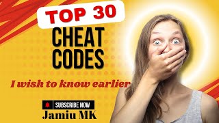 Top 30 cheat codes you should know in 2025!💪🔥 Jamiu MK