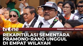 Pram-Rano Unggul di Empat Wilayah, Rapat Pleno Masih Berlangsung | Pemimpin Daerah Terpilih tvOne