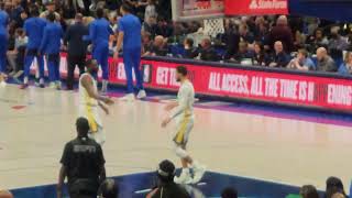 Stephen Curry pregame ritual before Golden State Warriors vs Dallas Mavericks 3/22/23 AAC