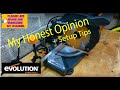 Evolution R210CMS Mitre Saw, Unboxing, setup, review.