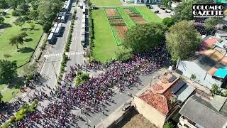 Police fire tear gas on massive NPP protest in Colombo