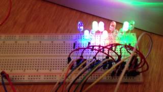 Arduino LED Binary Clock Demo