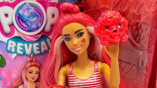 ASMR Barbie Pop Reveal Fruit Series 🍉 | Mystery Slime Reveal | Satisfying video #barbie #asmr