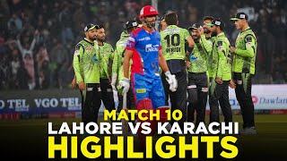 Full Highlights | Lahore Qalandars vs Karachi Kings | Match 10 | HBL PSL 9 | M2A1A
