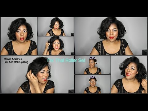 Roller Set on Dry Natural Hair Roller Set on Dry Natural Hair
