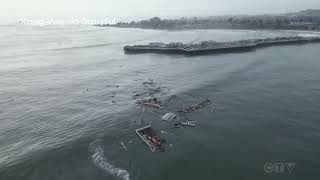 WATCH: Damage after Santa Cruz wharf collapses